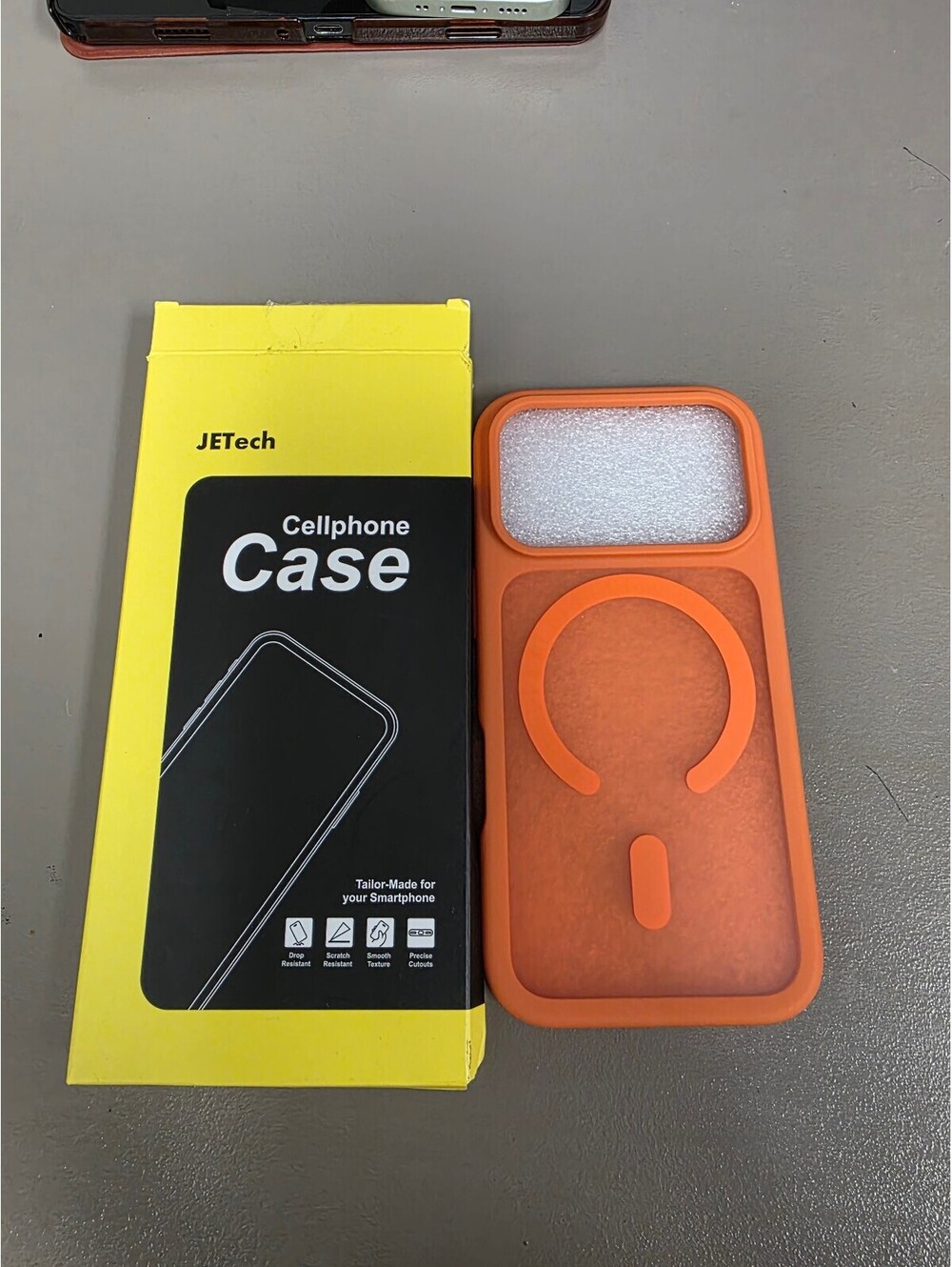 JETech Orange Cellphone Case Compatible with iPhone 17 pro
